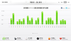 February 2013 - Nike+ Summary