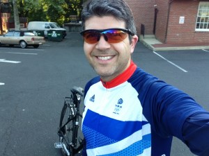 Wearing my new Team GB jersey
