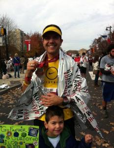 Completing my first marathon - Philadelphia 2011