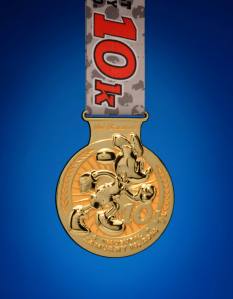 Minnie Mouse 10K medal