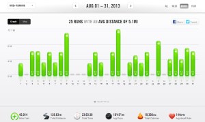 August 2013 - Nike+ Summary
