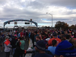 View from the start line