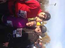 Lined up in the starting chute waiting for the gun