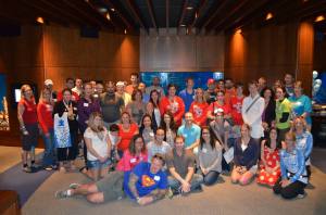 A group photo of some of the Team Up runners