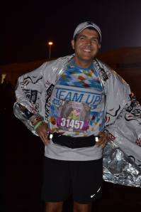 Keeping warm before the race