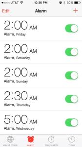 A few early mornings. The only downside to this whole thing :-)