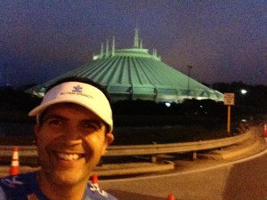 Outside the park just behind Space Mountain