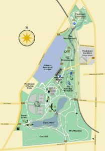 Map of Piedmont Park