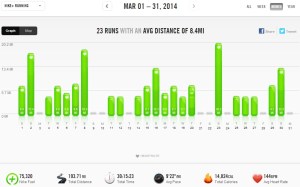 March 2014 - Nike+ Summary