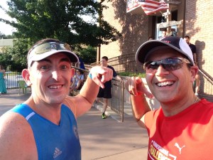 Post 5K run with Eddie.