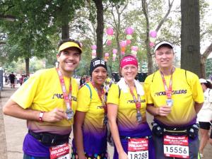 Post-race with the Mickey Milers (Janee, Brittany and Joe)