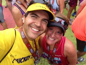 Receiving our medals all smiles