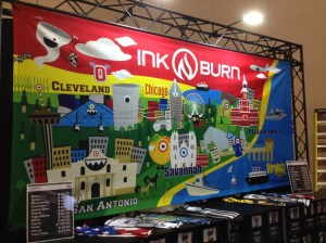 Cool artwork representing the INKnBURN brand at the Rock 'n' Roll series