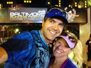 Preview of the finish line we would be crossing in a few hours