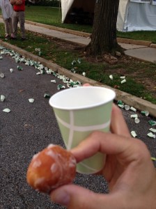 Enjoying a little boost at the Munchkin Mile