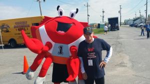 Sid Busch - one of the two race mascots