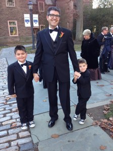 My with my two future running buddies.