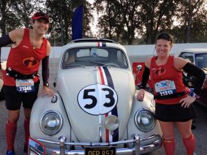 Making a quick stop with our little Love Bug