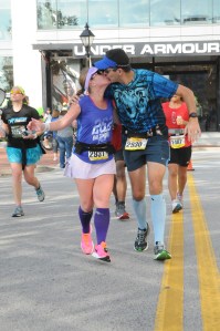 With my wife enjoying the Baltimore Marathon. Good times.