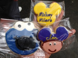 Jennifer's awesome gift. Customized Mickey Miler Cookies and a special Cookie Monster for you know who