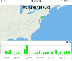 January 2015 – Nike+ Summary