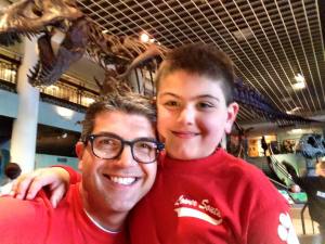 Me, the boy and the T-rex