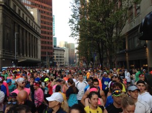 Corrals were set up within city blocks