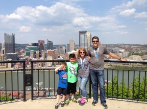 View from the observation deck at the top.