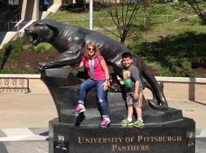 Outside the basketball arena