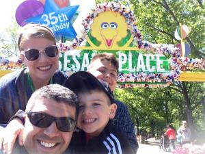 Celebrating at Sesame Place