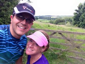 Wonderful running in the countryside near my old home.