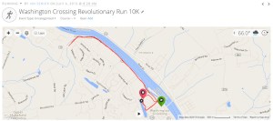 10K course along the Delaware River (Pennsylvania side)