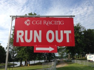 The start to the last part of the triathlon