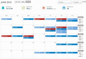 June – Map My Fitness Summary