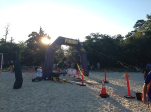 The start and finish line