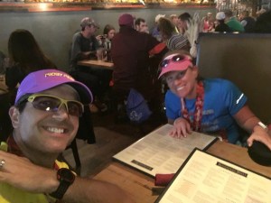 Seated and shoeless. Look who I am smiling now.