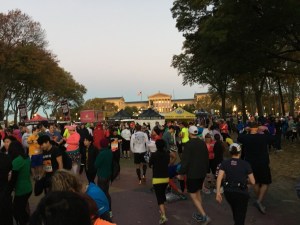 Sun was breaking as we arrived