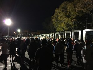 Bag check was quick and easy as usual. All set up in Eakins Oval.