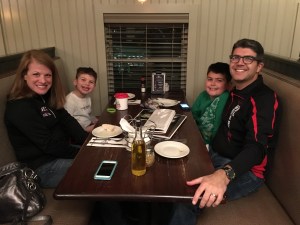 The boys ate like they had run the full marathon.