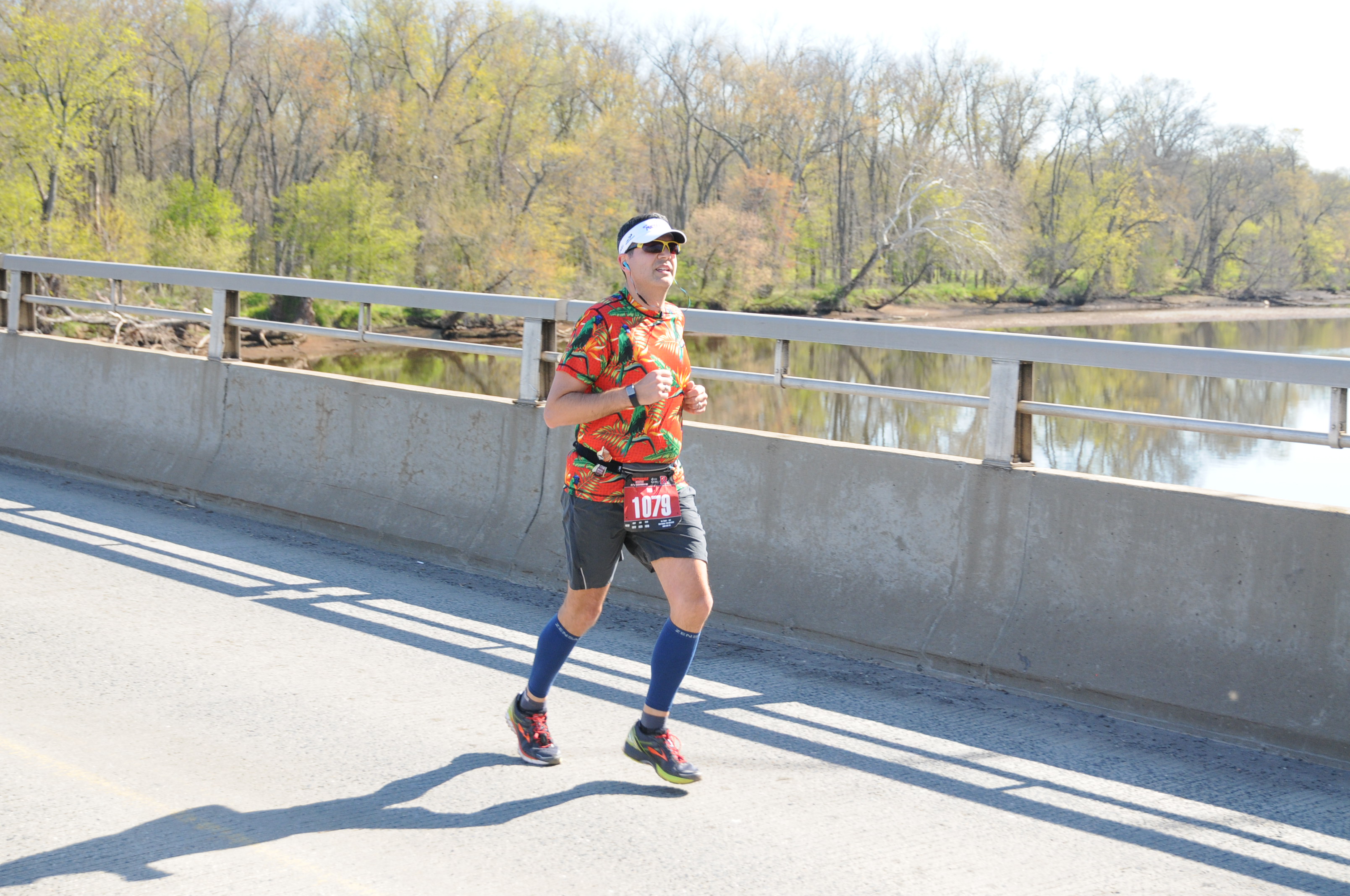 On my way to a new Half Marathon PR at the Rutgers UNITE Half Marathon.