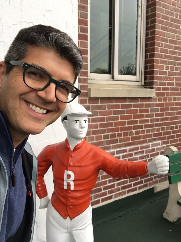 A jockey selfie for good luck