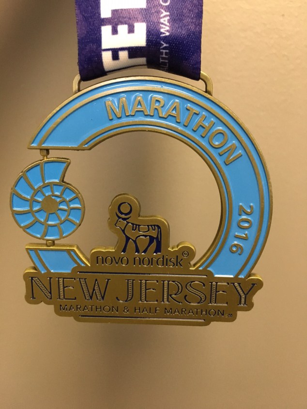 The marathon finisher medal