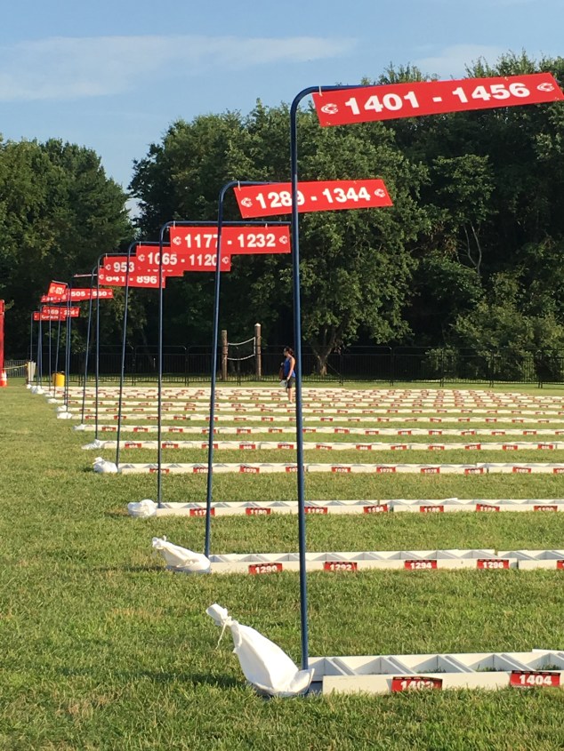 This is the biggest triathlon held in New Jersey so there were lots of spaces to fill