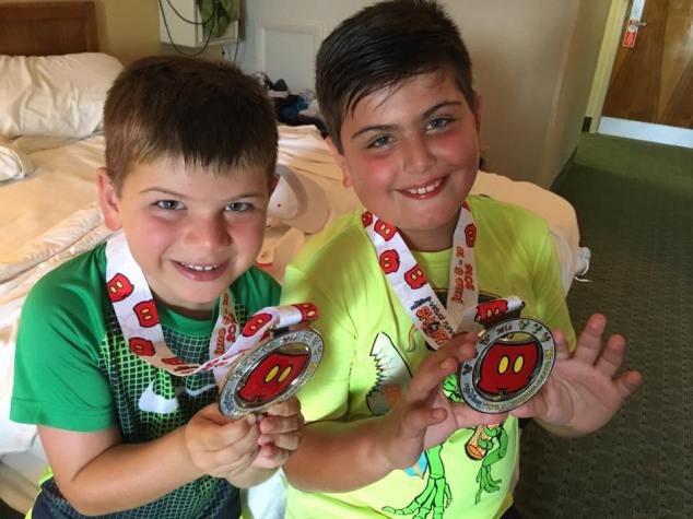 With their Mickey Shorts medals