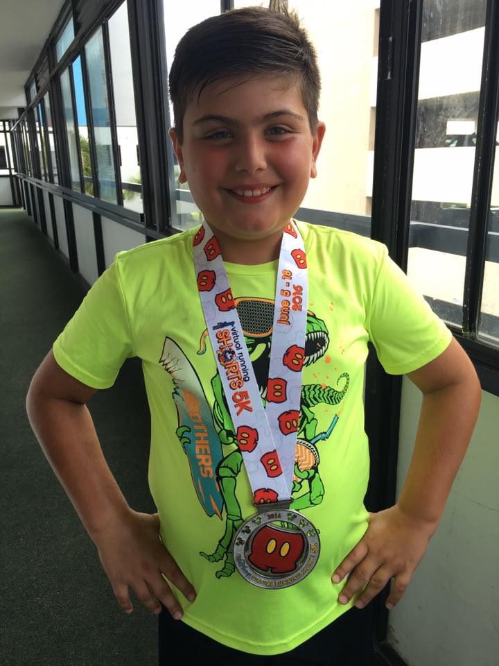 Micah completed his run the next day.