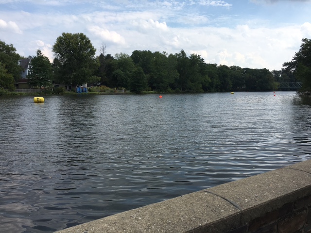 Peddie Lake - the location for the swim and the transition areas