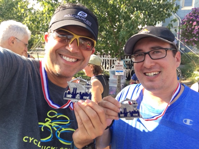 Happy with our medals