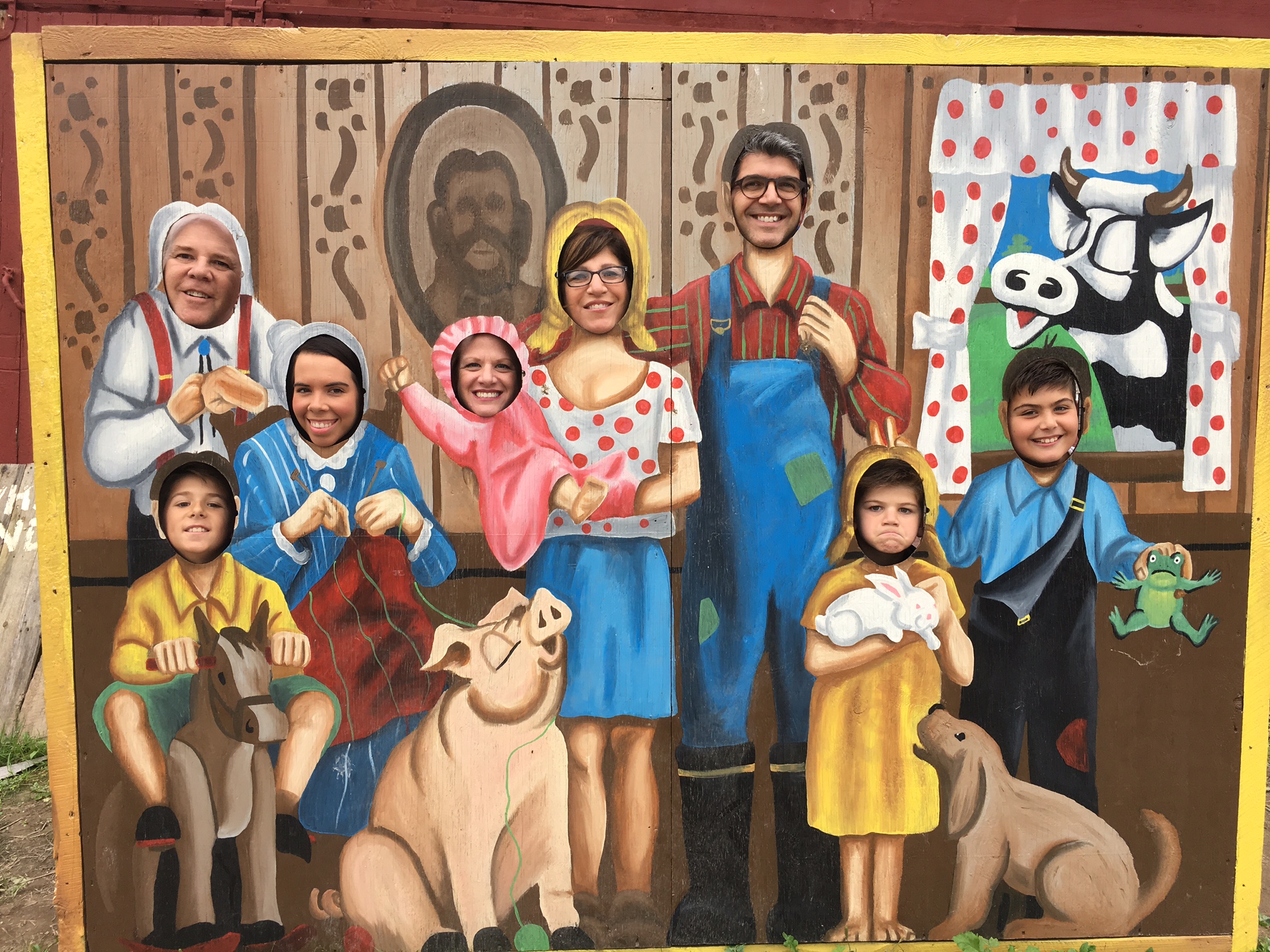 The face on my little guy (in the yellow dress) is priceless