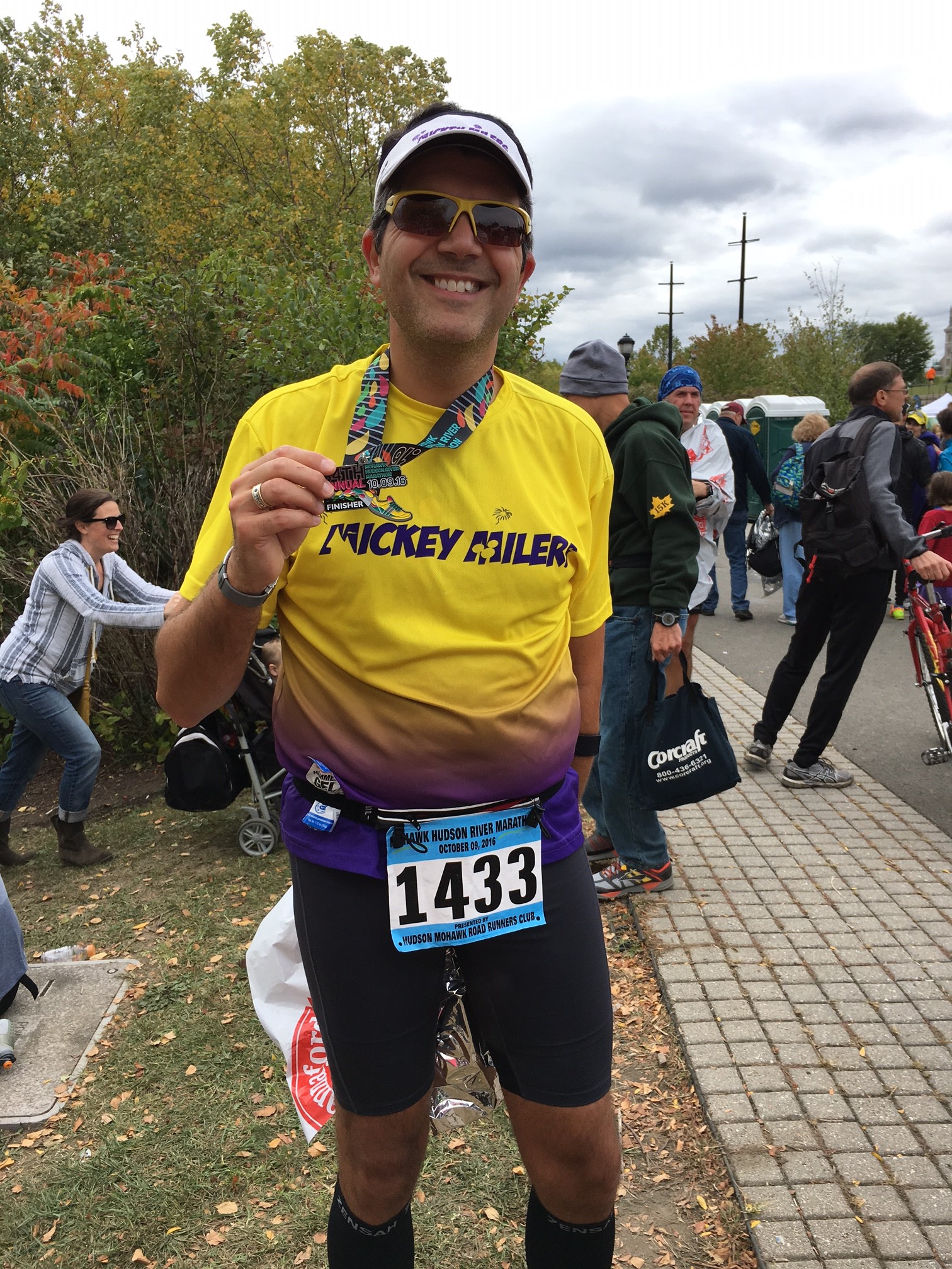 Just beyond the finish line