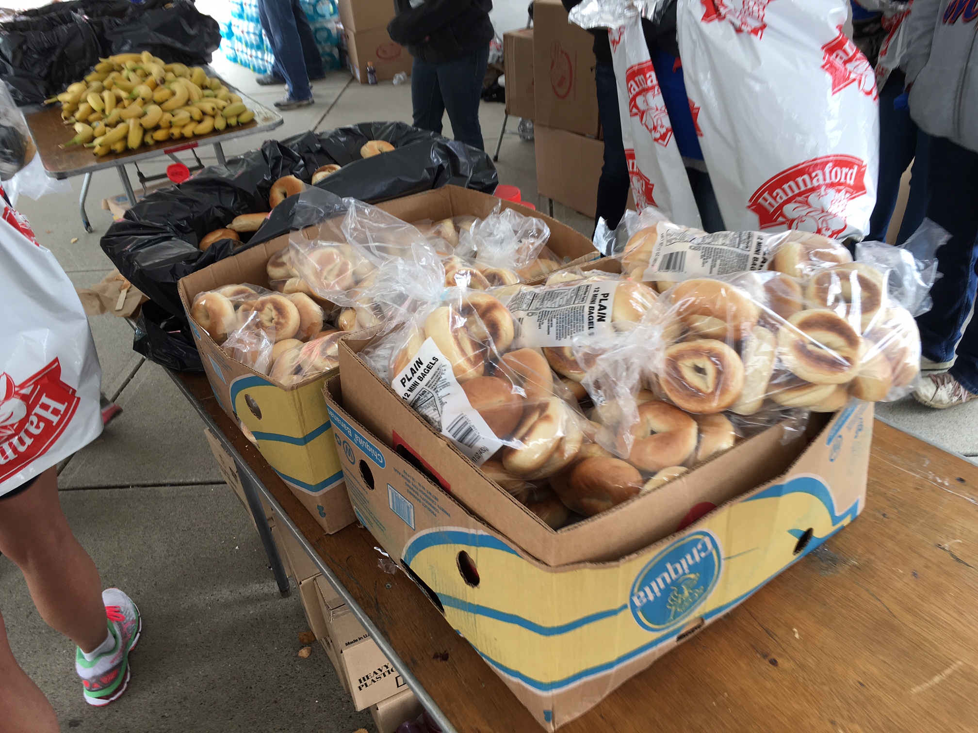 Plenty of post run refreshements for runners